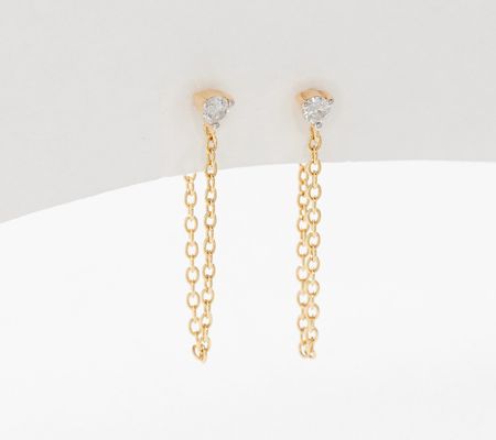 As Is Accents by Affinity Sterling DiamondChain Earrings