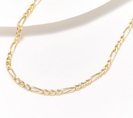 As Is Adorna 14K 18 Figaro Chain Necklace2.07g