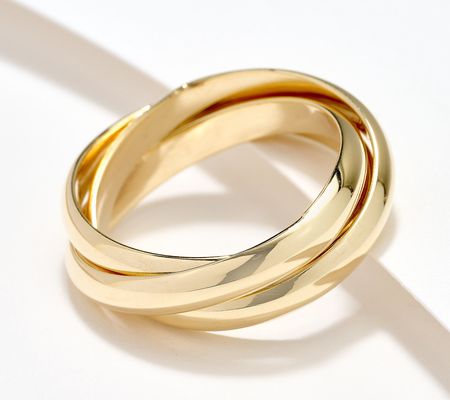As Is Adorna 14K Gold 3-Band Rolling Ring 3g