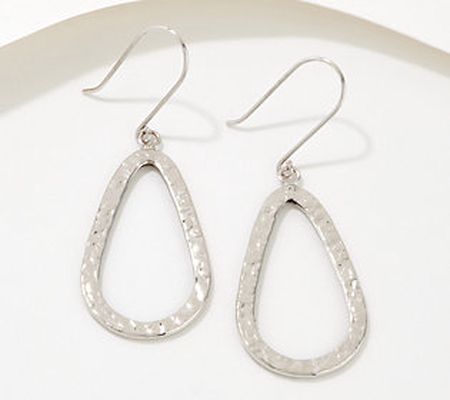 As Is Adorna 14K Gold Hammered Pear Earrings