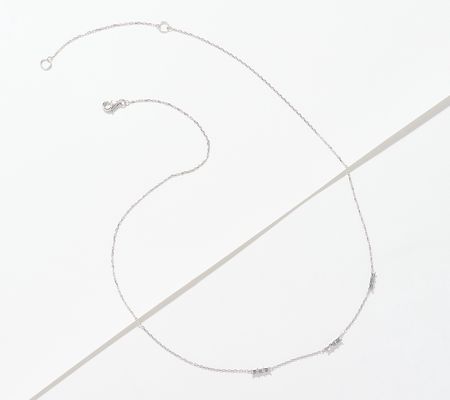 As Is Affinity Diamonds .2cttw Baguette StationNecklace