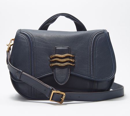 As Is Aimee Kestenberg Leather CrossbodySaddle Bag