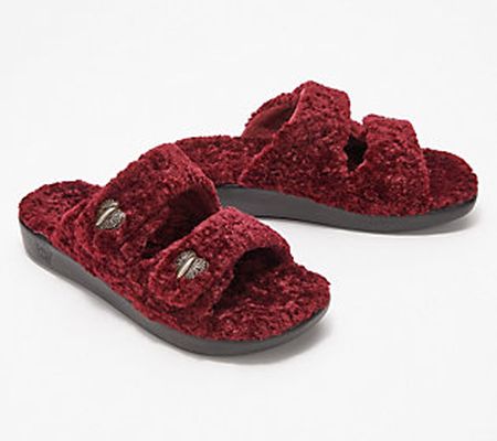 As Is Alegria Cozy Two-Band Slide Sandals -Chillery