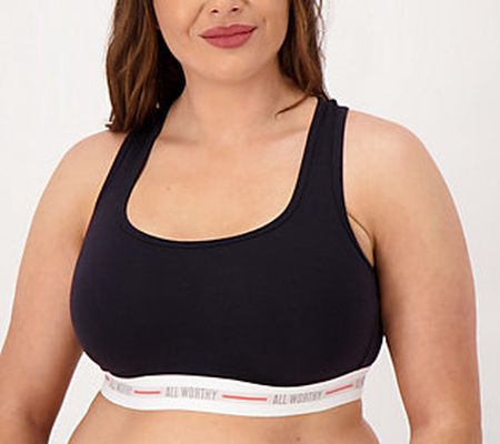 As Is All Worthy Cotton Racerback Lounge Bra