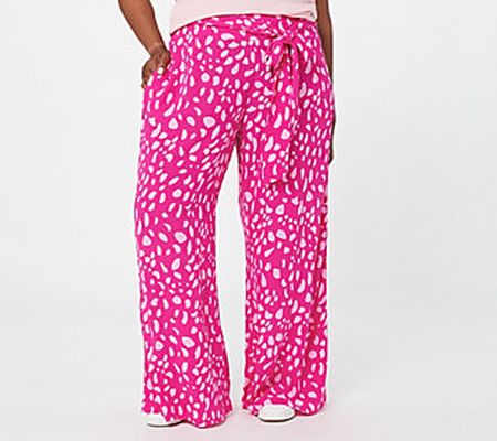 As Is All Worthy Hunter McGrady Petite PrintWide Leg Pants