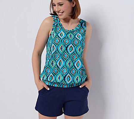 As Is AmberNoon II by Dr. Erum Ilyas UPF 50 Swim Tank Top