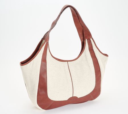 As Is American Leather Co. Finley Large Canvas Tote