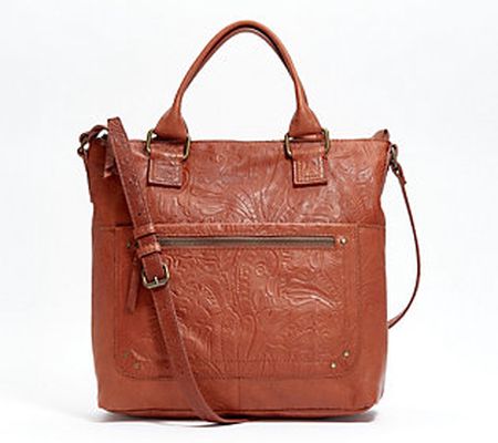 As Is American Leather Co. North/South Tote Jamestown