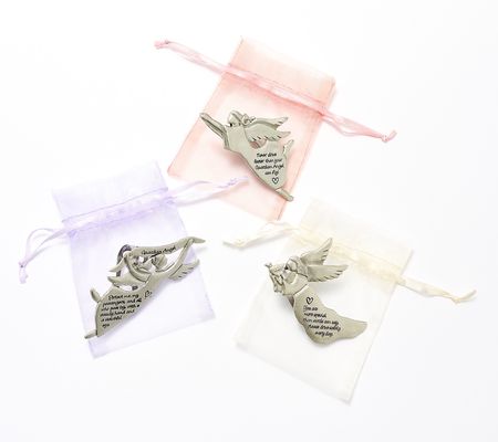 As Is Angel 3-Pack Steel Visor Clips withOrganza Bags