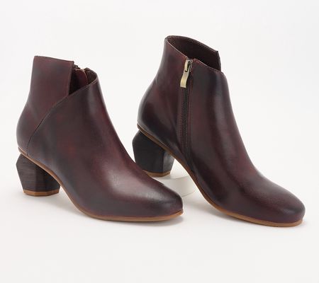 As Is Antelope Leather Ankle Boots - Perrin