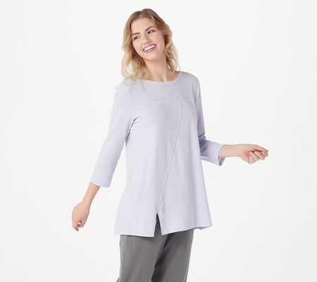 As Is AnyBody Cozy Knit Asymmetrical Top