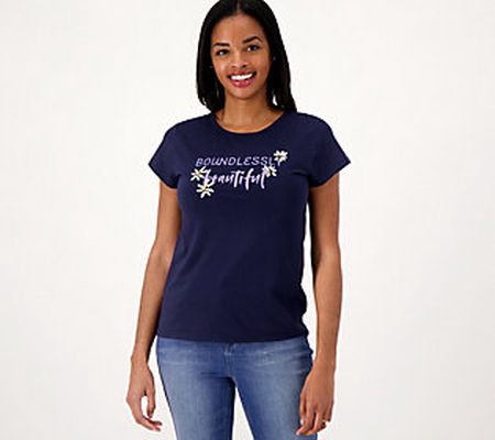 As Is AnyBody Cozy Knit International Women'sDay Tee