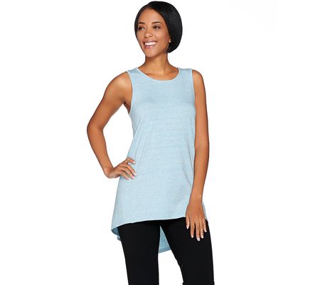 As Is AnyBody Loungewear Cozy Knit Split Back Tank Top