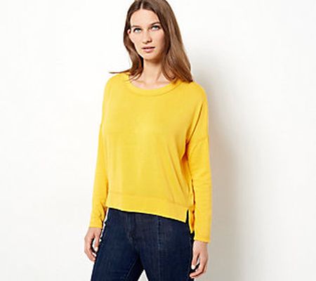 As Is Attitudes by Renee Casknit Casa Comfy ShirttailHemTop