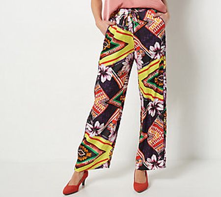 As Is Attitudes by Renee Petite Casa Comfy Printed Pants