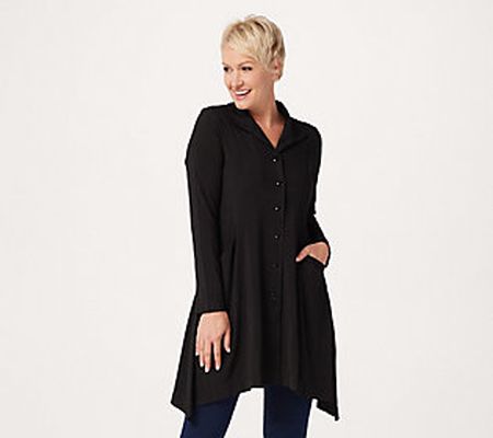 As Is Attitudes by Renee Petite Textured Jersey Tunic