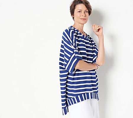 As Is Attitudes by Renee Reg. Solid or Stripe Batwing Tunic