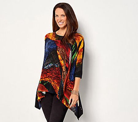 As Is Attitudes by Renee Regular Global_Illus Casknit Tunic