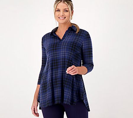 As Is Attitudes by Renee Regular Jacquard Tunic w/Pockets