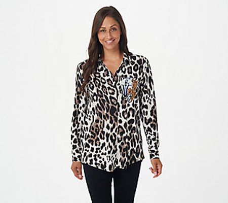 As Is Attitudes by Renee Regular Two-Print Pocket Shirt