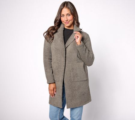 As Is Barefoot Dreams CozyChic Coatigan withPatch Pockets