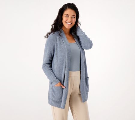 As Is Barefoot Dreams CozyChic Lite Collared Pocket Cardigan