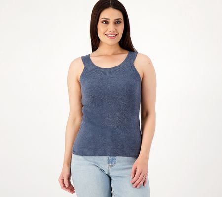 As Is Barefoot Dreams CozyChic Lite Wide Rib Tank