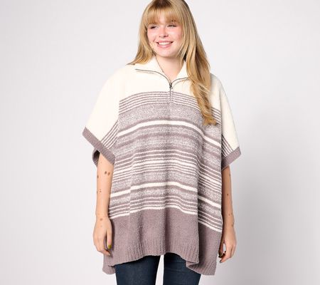 As Is Barefoot Dreams CozyChic Striped Poncho
