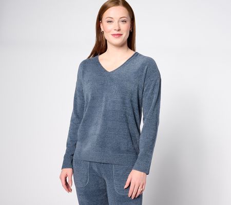 As Is Barefoot Dreams CozyChic Ultra Lite Pin PintuckPullover