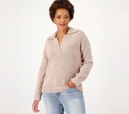As Is Barefoot Dreams Eco CozyChic WidePlacketPullover