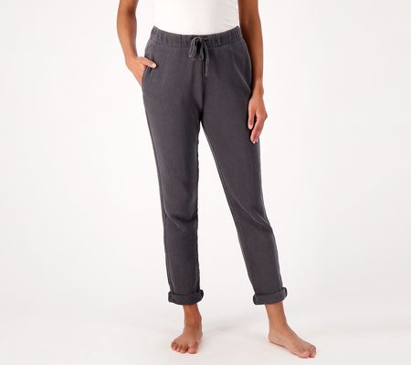 As Is Barefoot Dreams MC Brushed Terry Rolled Hem Pants
