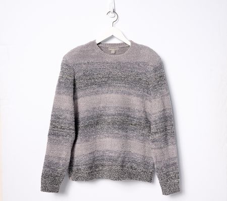 As Is Barefoot Dreams Men's CozyChic Ombre Pullover