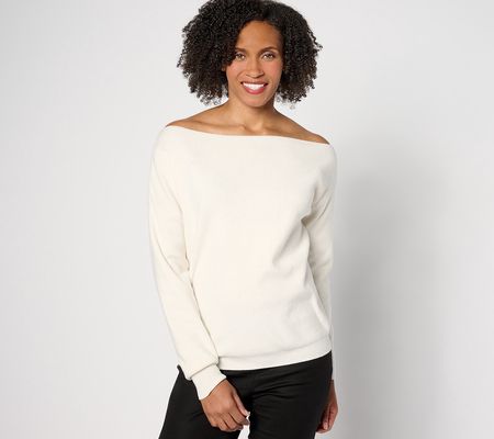As Is BEAUTIFUL by Lawrence Zarian Off the ShoulderSweater