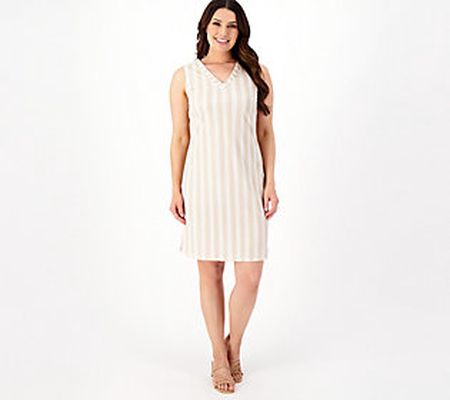As Is Belle Beach by Kim Gravel Cabana KnitV-NeckTankDress