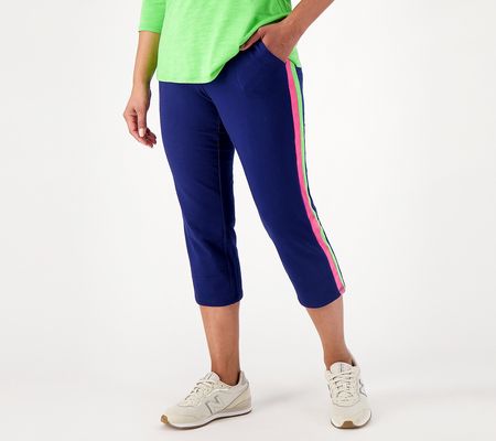 As Is Belle Beach by Kim Gravel French Terry Crop Pants