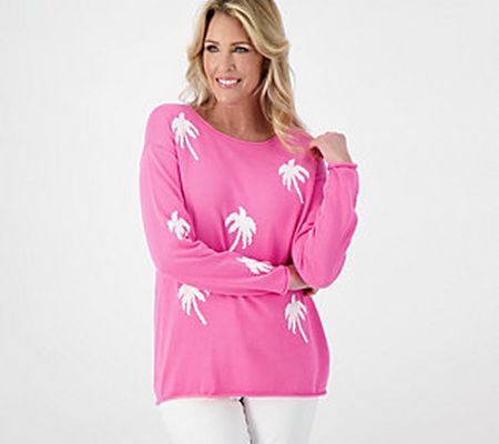 As Is Belle Beach by Kim Gravel Palm Sweater