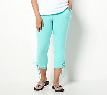 As Is Belle Beach by Kim Gravel Reg French Terry Crop Pant