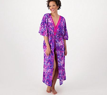 As Is Belle Beach by Kim Gravel Regular Tie Front Cover-Up