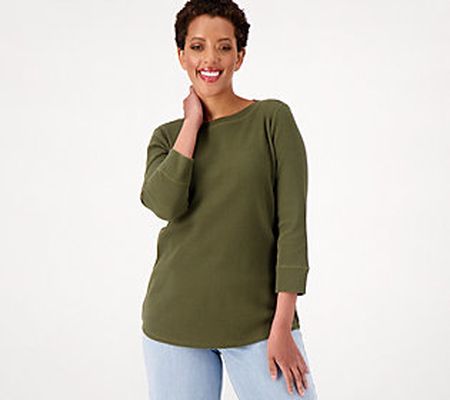 As Is Belle by Kim Gravel Baby Waffle 3/4- Sleeve Top