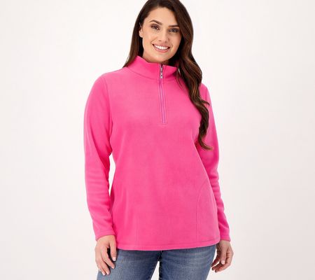 As Is Belle by Kim Gravel Cozy Fleece HalfZip Tunic w/Pkt