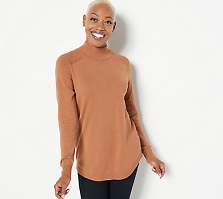 As Is Belle by Kim Gravel Feather Knit Turtleneck