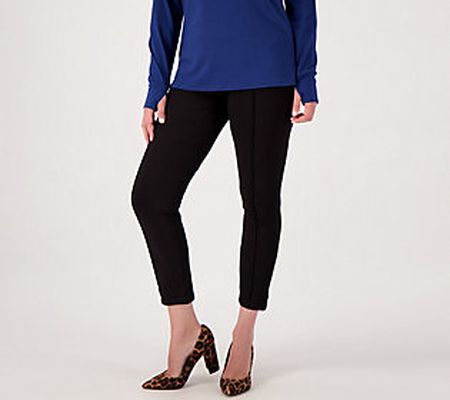 As Is Belle by Kim Gravel Petite Ponte Center Seam Ankle Pant
