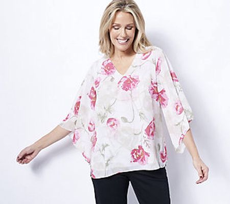 As Is Belle by Kim Gravel Poppy Printed Blouse