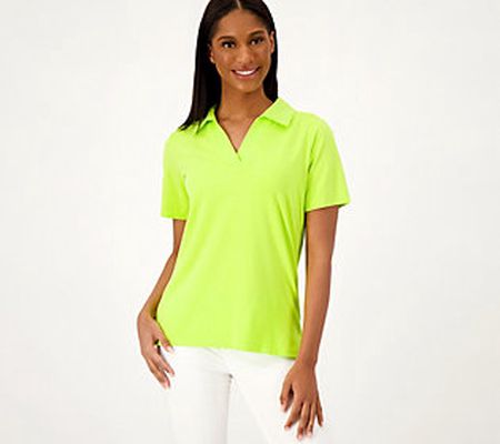 As Is Belle By Kim Gravel Primabelle KnitPreppy Polo Top