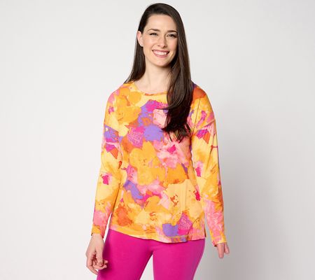 As Is Belle by Kim Gravel Rayon Spandex Bloom a Blur Top