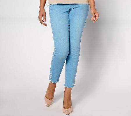 As Is Belle by Kim Gravel Reg TripleLux Denim PearlAnkleJeans