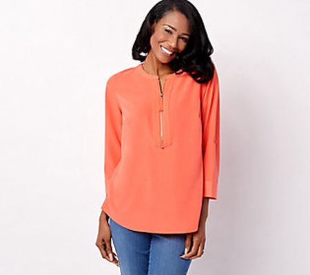 As Is Belle by Kim Gravel Signature Zip Utility Blouse