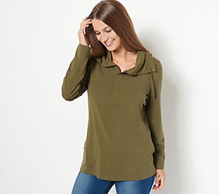 As Is Belle by Kim Gravel TripleLuxe KnitHalf Placket Tunic