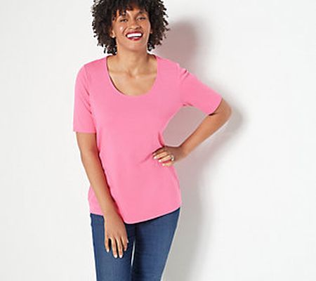 As Is Belle by Kim Gravel TripleLuxe Ribbed Knit Top