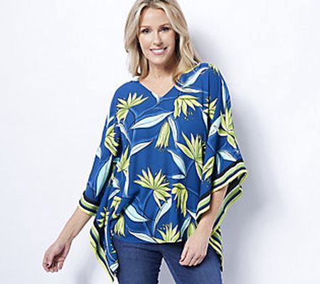 As Is Belle by Kim Gravel Water Lilly Woven Poncho